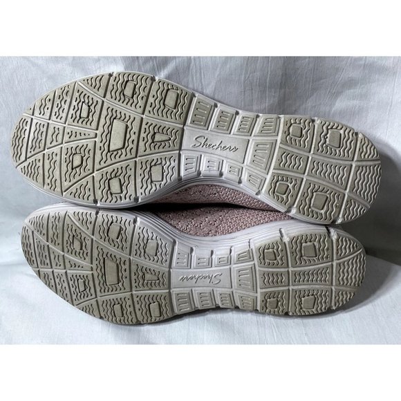 Skechers Seager Power Hitter Knit Mesh Pink Mary Janes Women's 8 - Picture 5 of 6